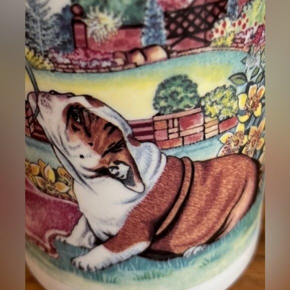 KINGSBURY Fine Bone China Mug Coffee Three Dogs Bone Ball Motif Dog Lover Gift - Picture 4 of 13